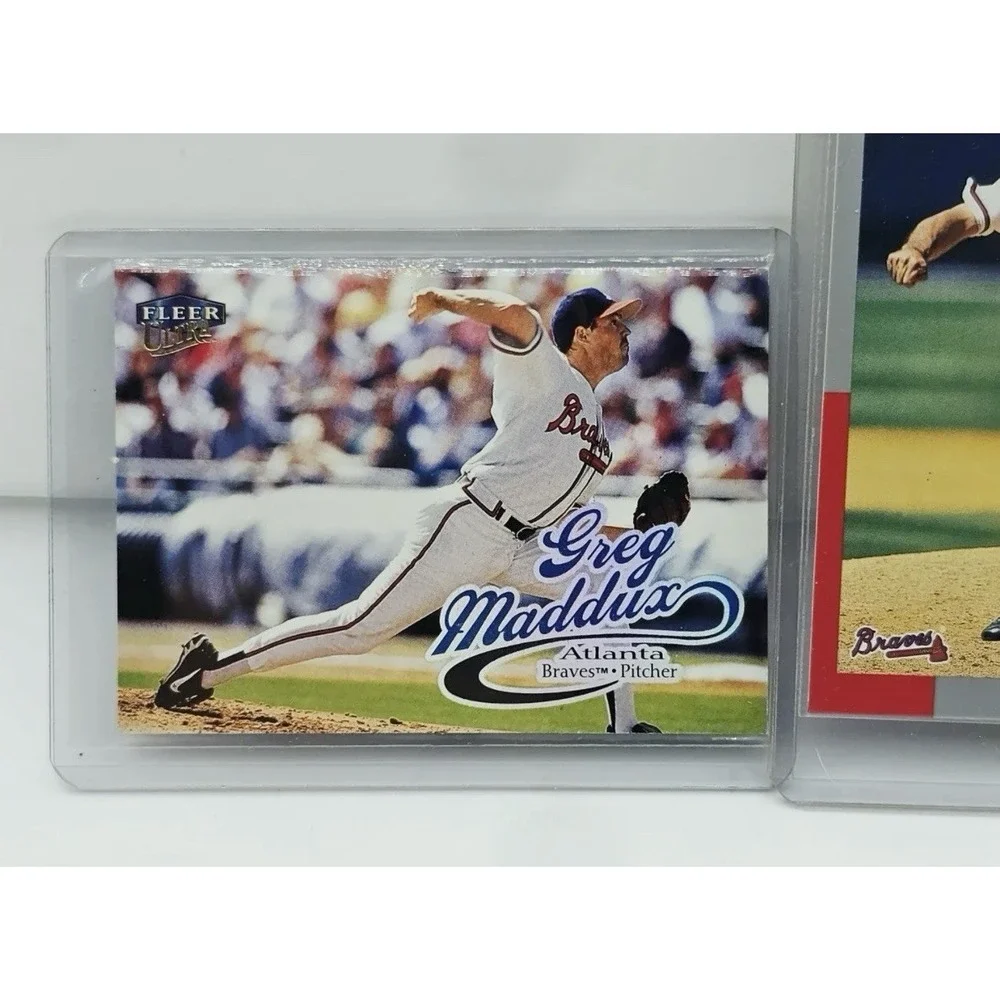 Greg Maddux Atlanta Braves 1990s Baseball Card Lot of 3 Fleer Upper Deck